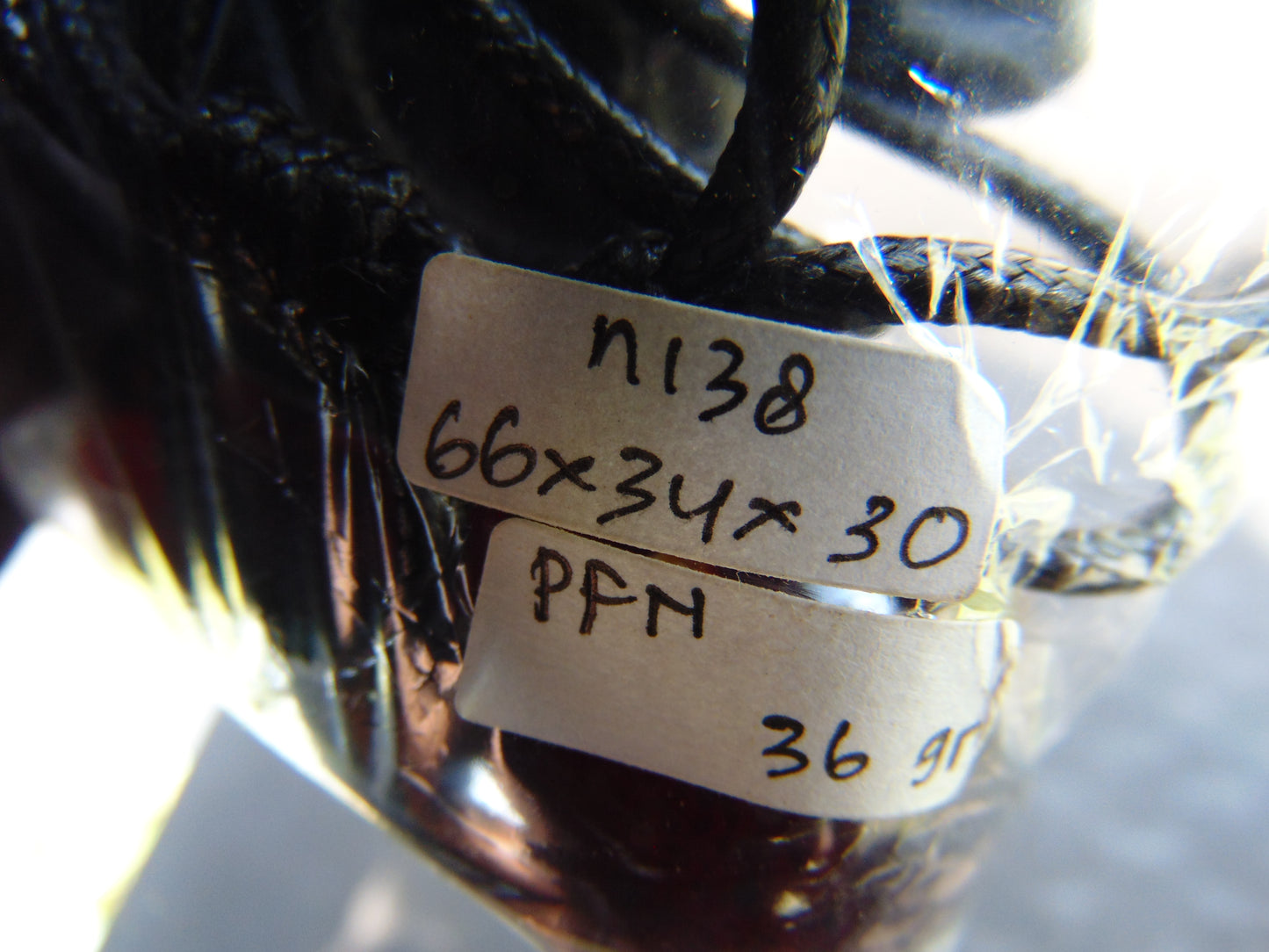 36 gr Pendant 66x34x30 mm Indonesian Blue Amber for Healing PFN138