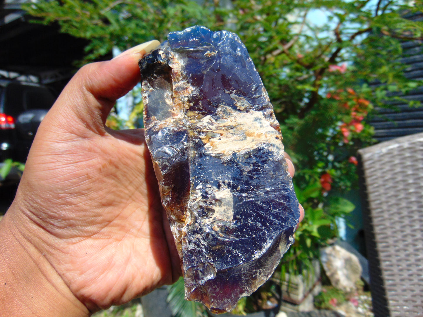 202 gram Rough Raw Indonesian Blue Amber for Healing RBM38