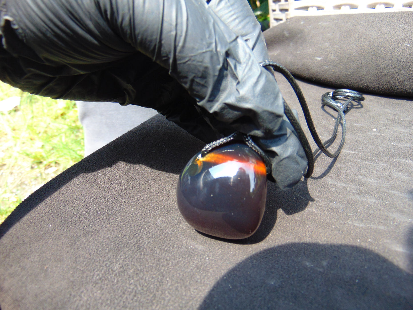 35 gr Pendant 44x40x36 mm Indonesian Amber for Healing PEY54