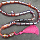 78 gr Komboloi Rosary 33+2 Beads 13x18 mm Indonesian Dark Red Amber for Healing TT25
