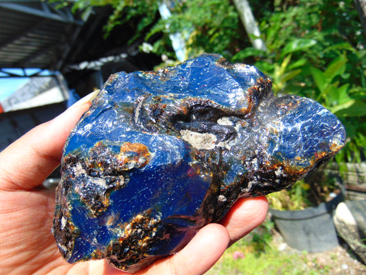 245 gram Rough Raw Indonesian Blue Amber for Healing RBM41