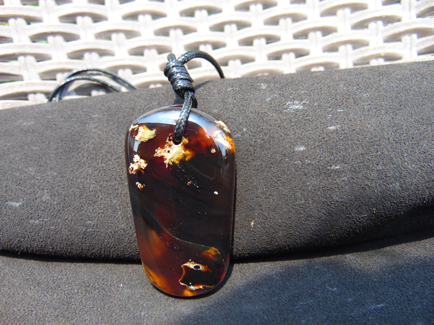 31 gr Pendant 68x38x16 mm Indonesian Amber for Healing A44B