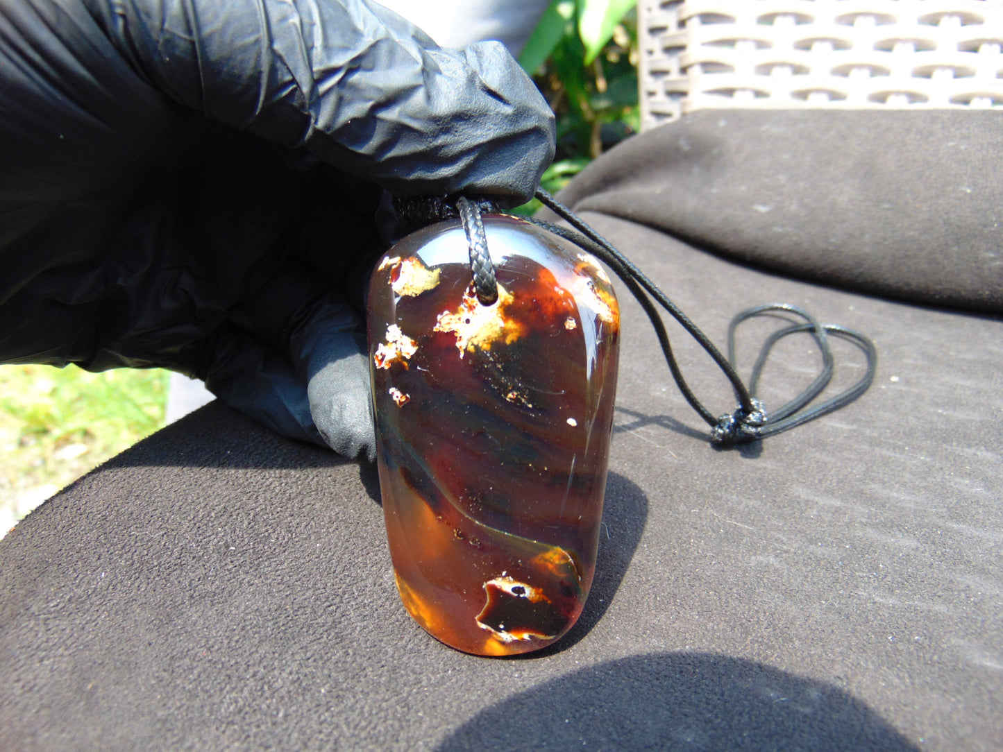 31 gr Pendant 68x38x16 mm Indonesian Amber for Healing A44B