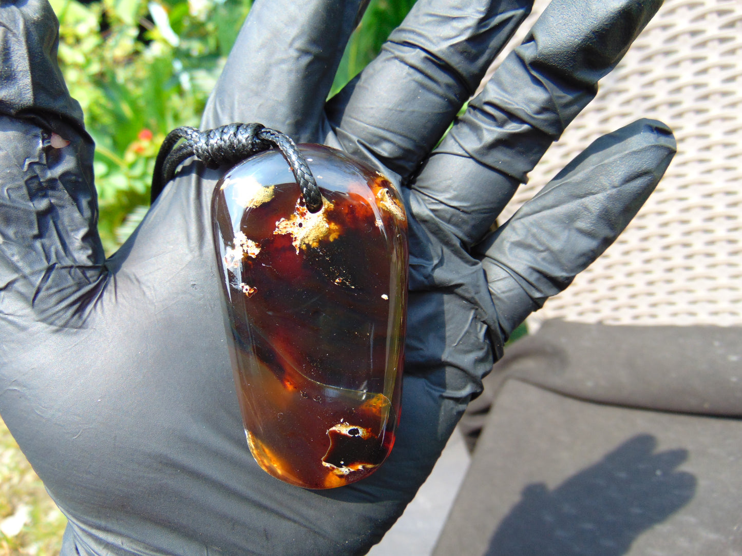 31 gr Pendant 68x38x16 mm Indonesian Amber for Healing A44B