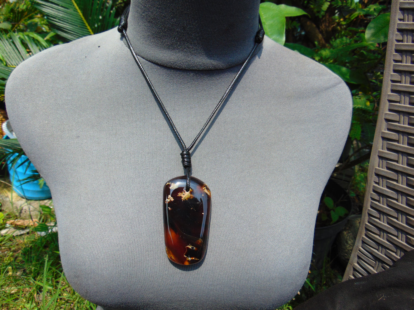 31 gr Pendant 68x38x16 mm Indonesian Amber for Healing A44B