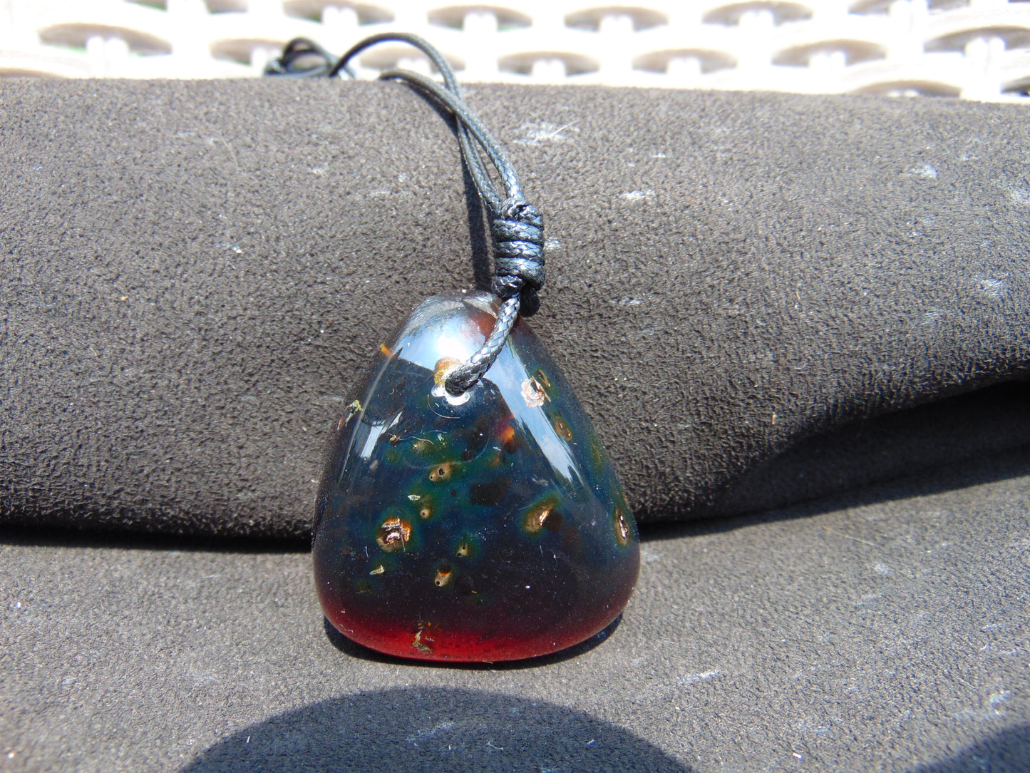 34 gr Pendant 48x45x24 mm Indonesian Blue for Healing P45