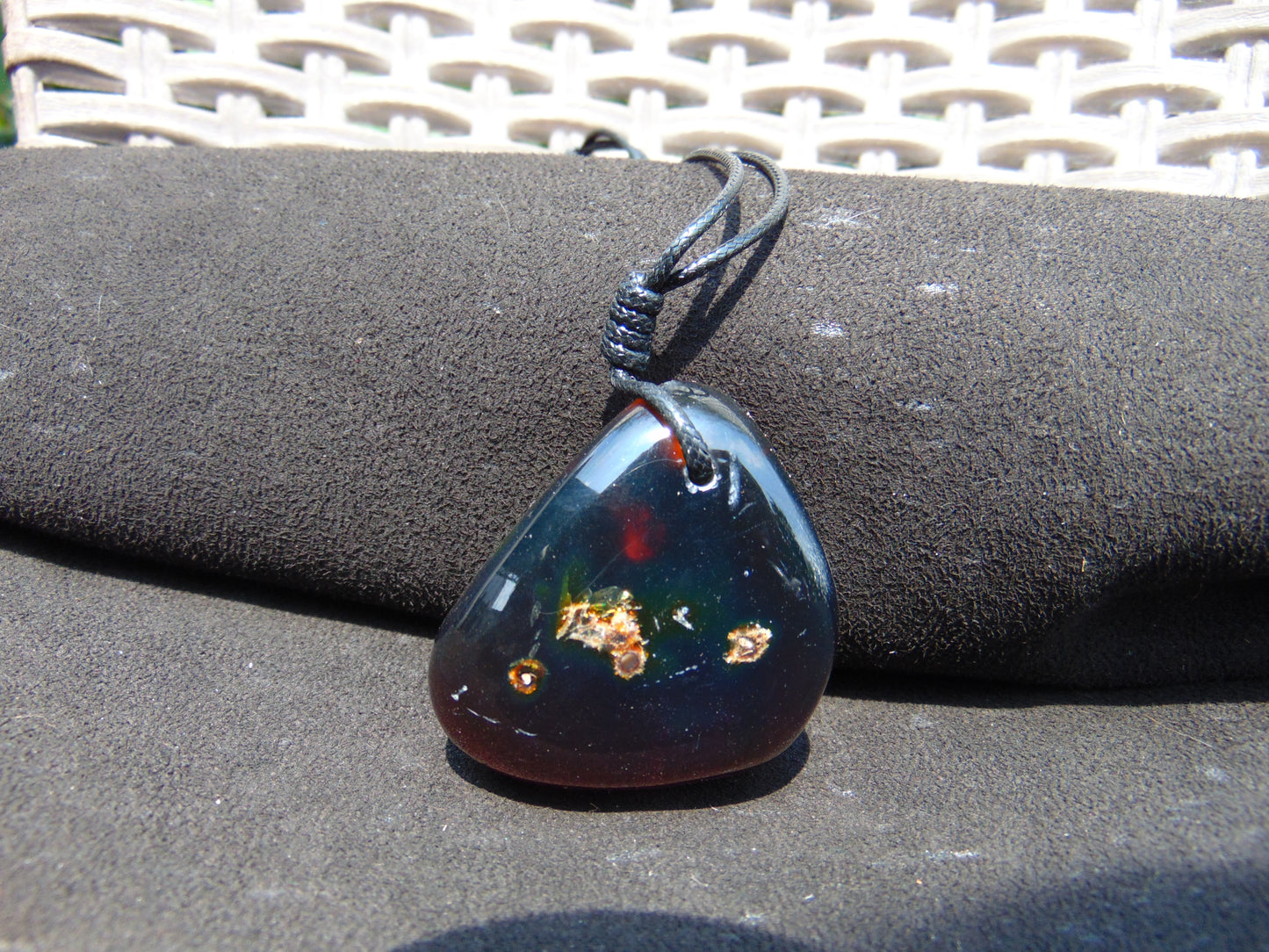 34 gr Pendant 48x45x24 mm Indonesian Blue for Healing P45