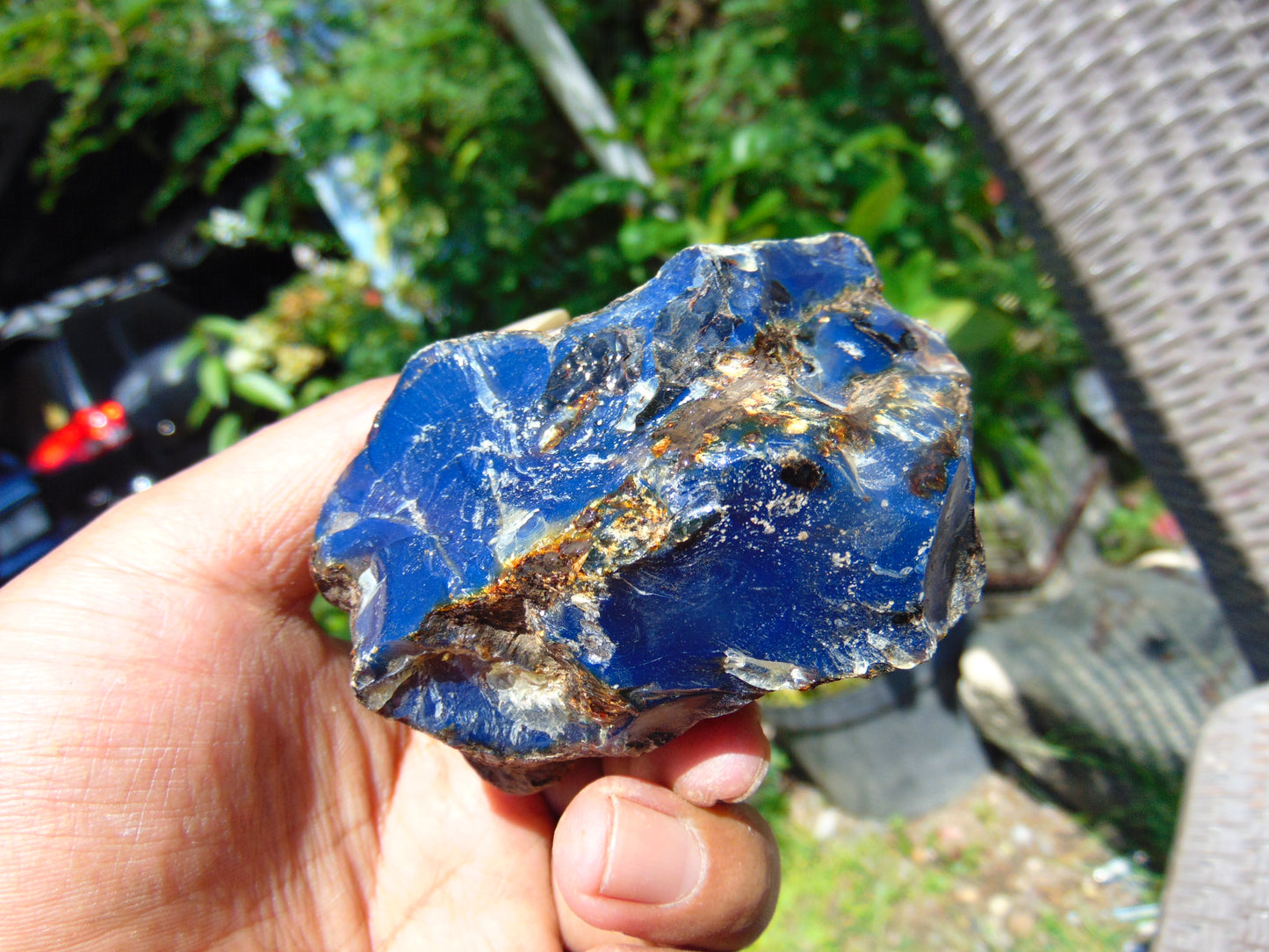 131 gram Rough Raw Indonesian Blue Amber for Healing RBM48