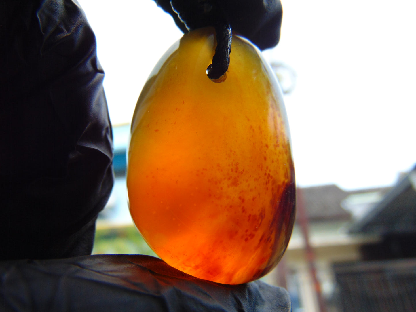 17 gram Pendant Indonesian Blue Amber for Healing PD2