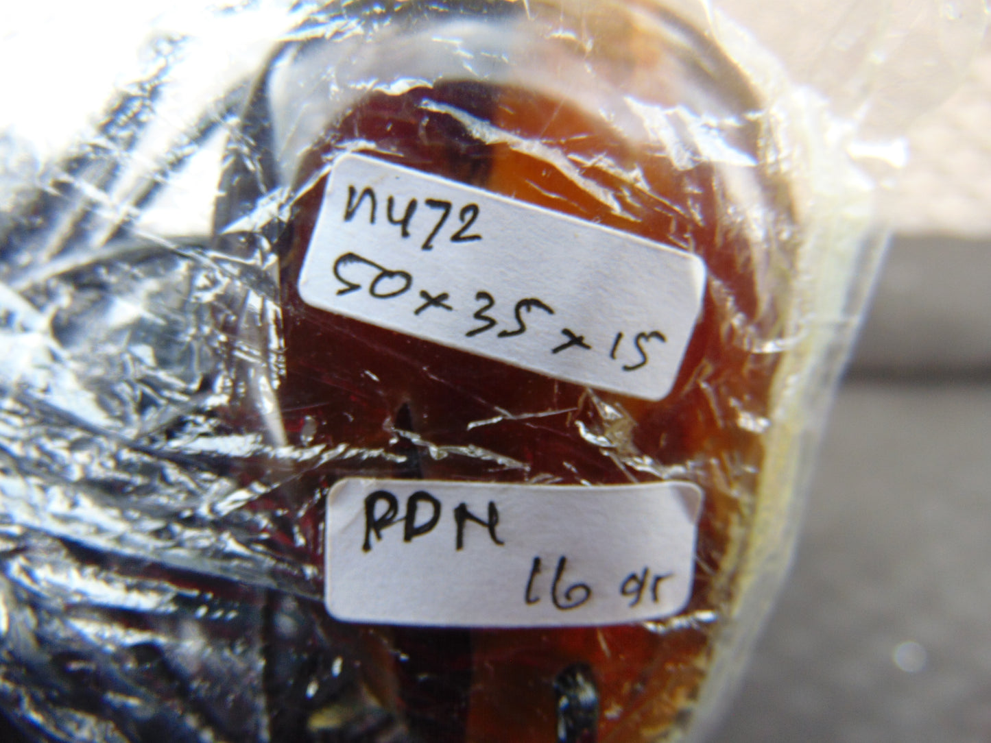 16 gr Pendant 50x35x15 mm Indonesian Amber for Healing PDN472