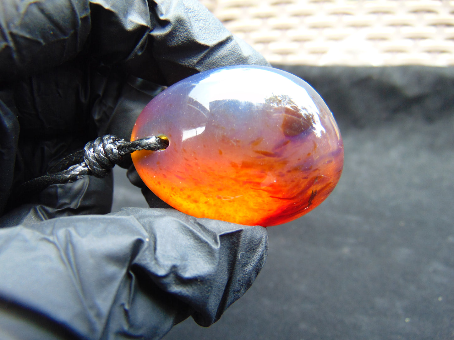 17 gram Pendant Indonesian Blue Amber for Healing PD2