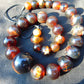 63 gram Small Beads Combination Necklace Indonesian Orange Amber for Healing NE229