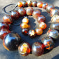 63 gram Small Beads Combination Necklace Indonesian Orange Amber for Healing NE229