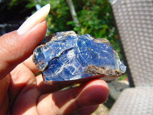 70 gram Rough Raw Indonesian Blue Amber for Healing MLRB70