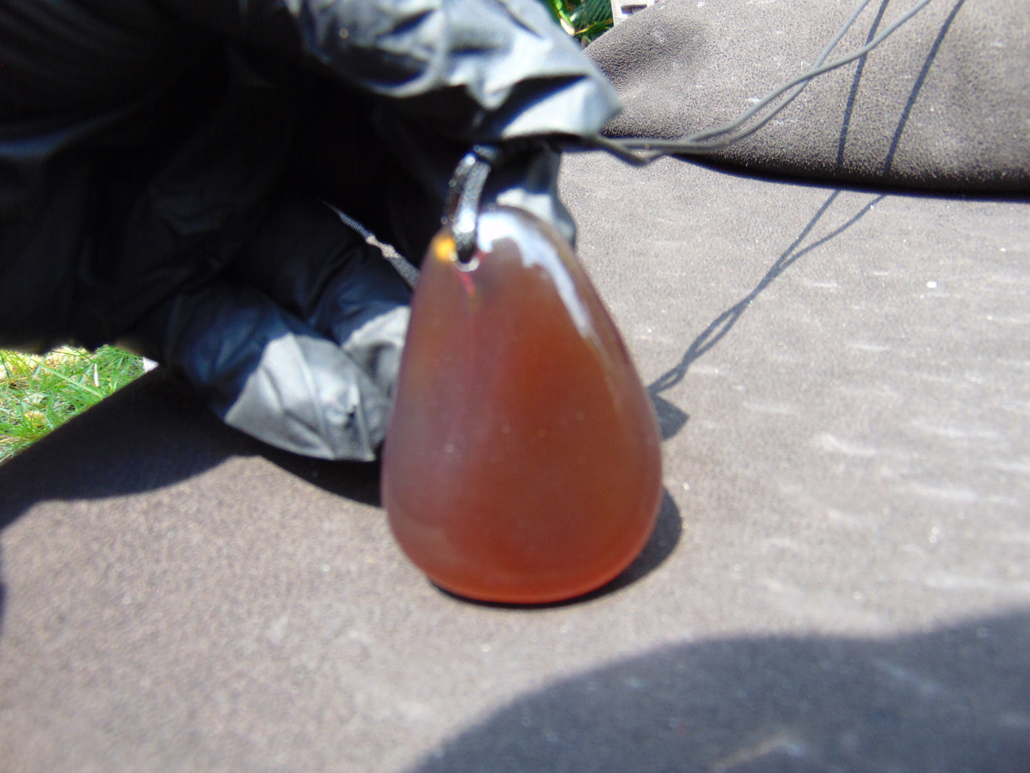 19 gr Pendant 55x39x16 mm Indonesian Amber for Healing PDA365