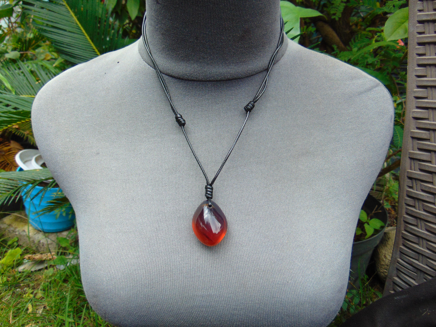 12 gr Pendant Indonesian Blue Amber for Healing PE36