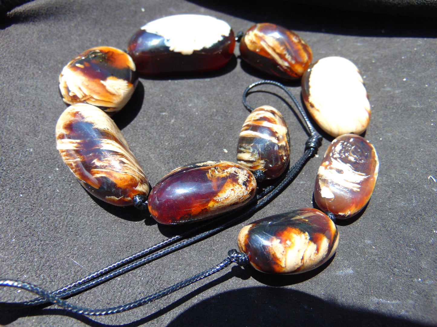 124 gram Small Beads Combination Necklace Indonesian Amber for Healing