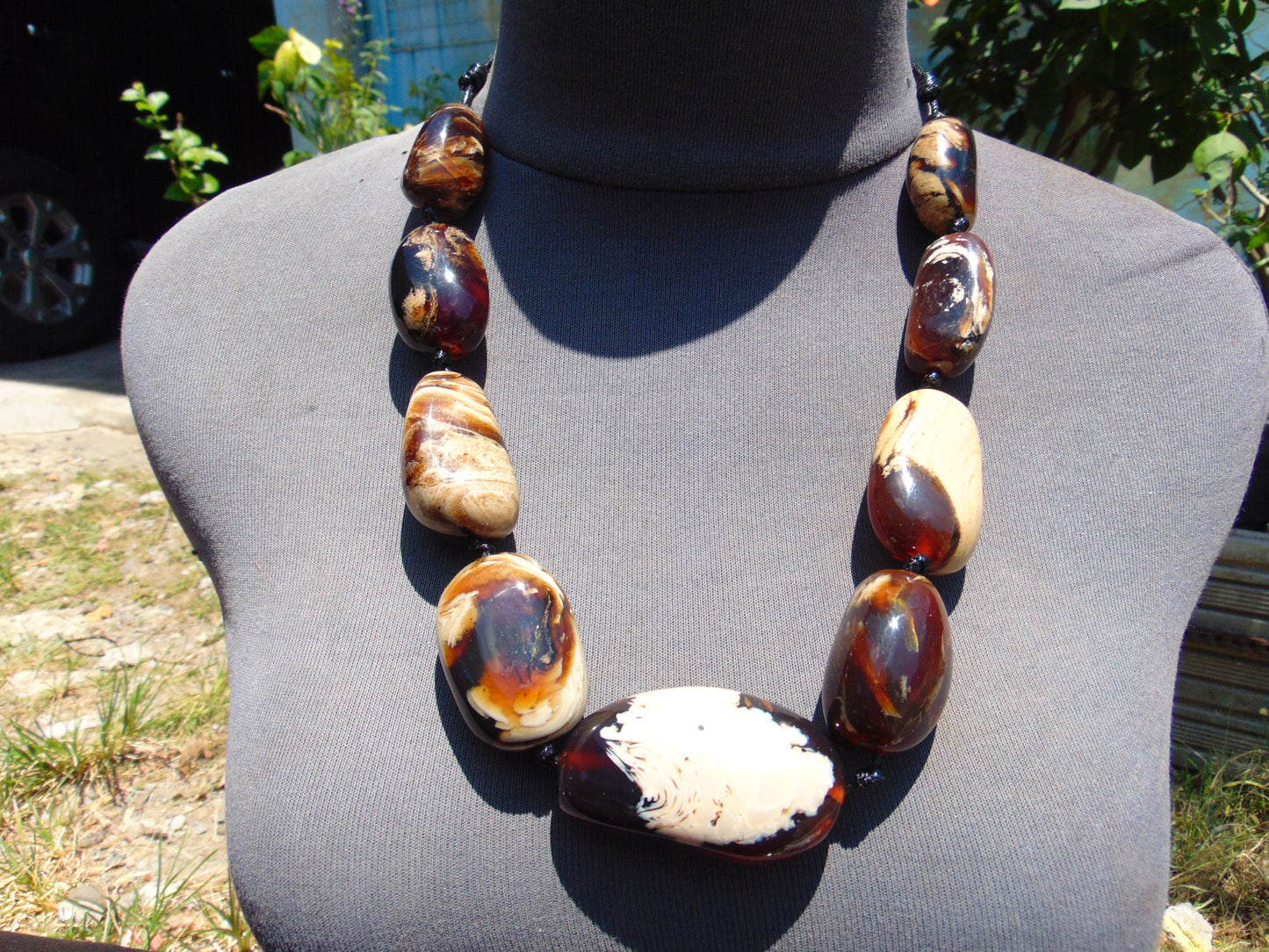 124 gram Small Beads Combination Necklace Indonesian Amber for Healing