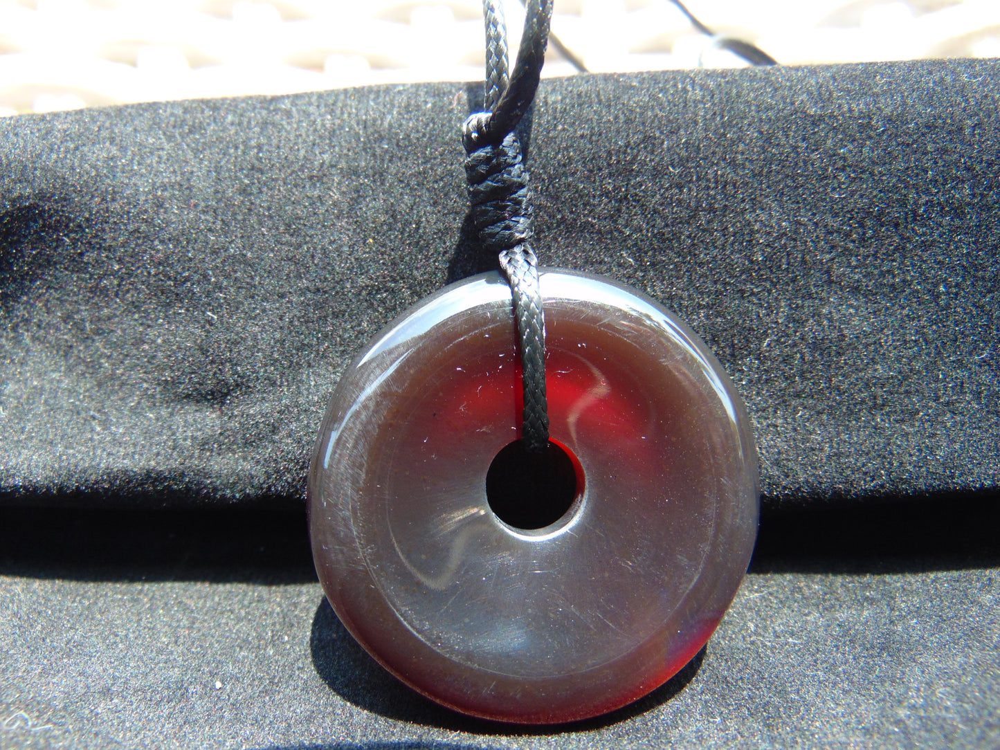 9 gr Donut Pendant Indonesian Blue Amber for Healing 26A29