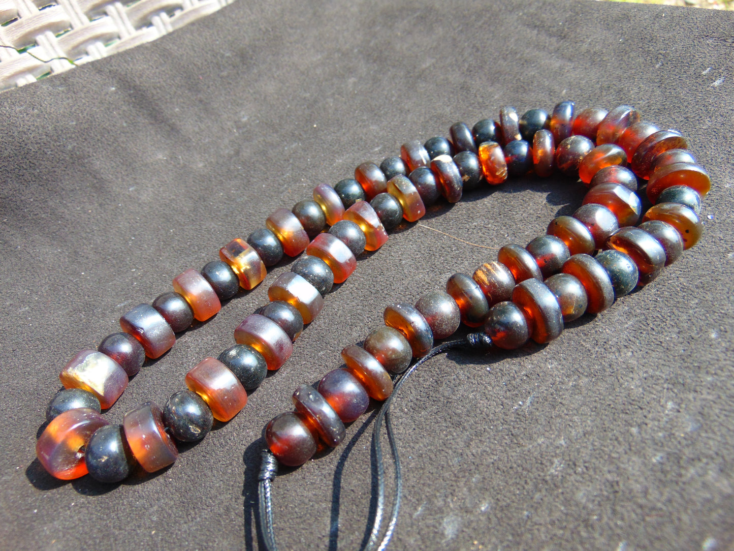 75 gram Small Beads Combination Necklace Indonesian Amber for Healing No.6