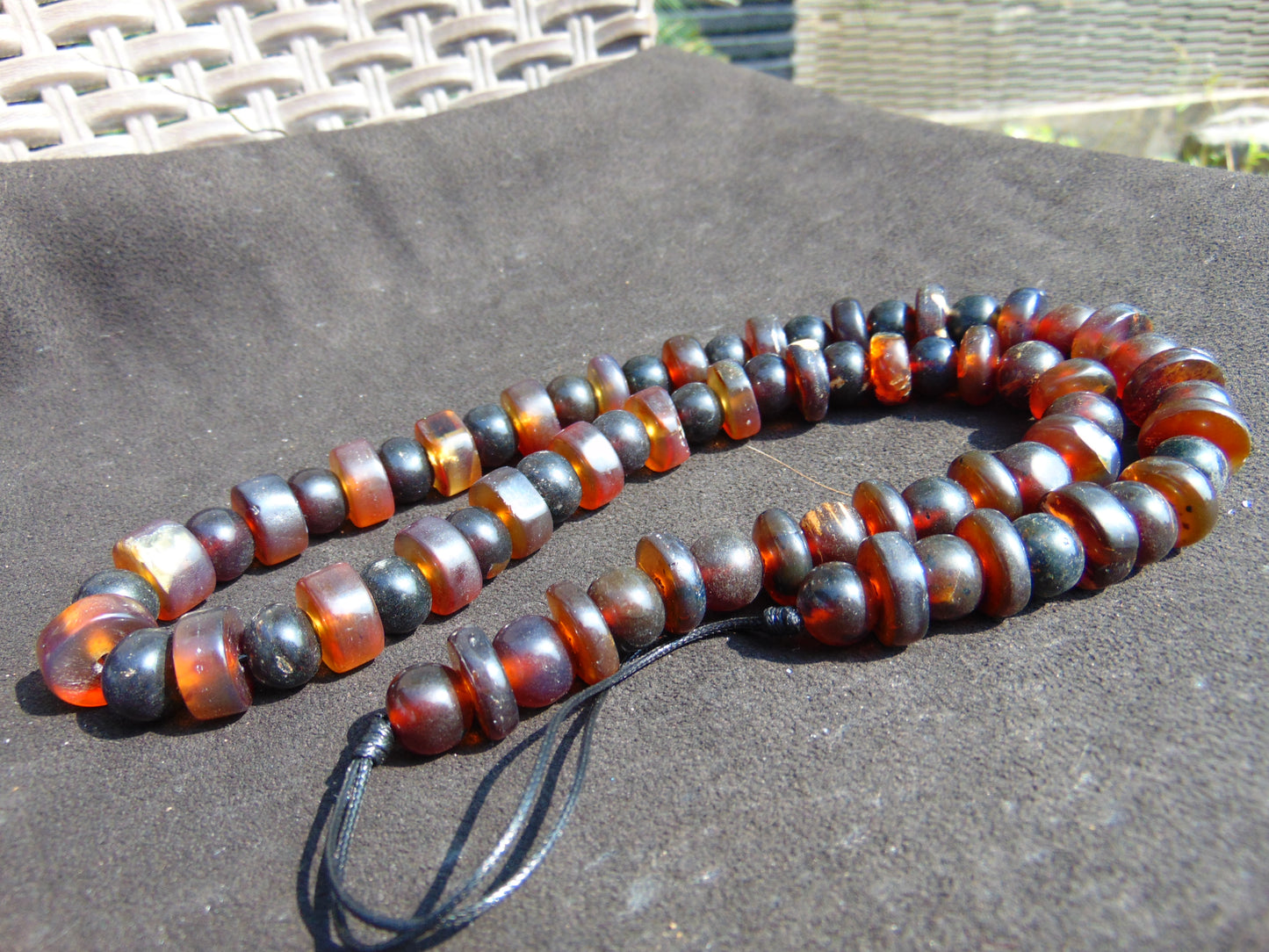 75 gram Small Beads Combination Necklace Indonesian Amber for Healing No.6