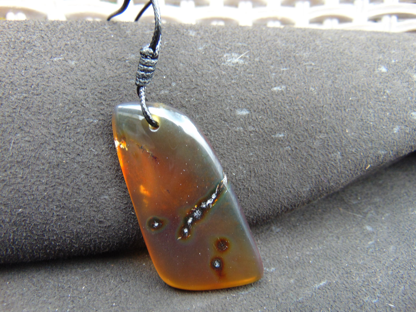 11.08 gr Pendant 56x24 mm Indonesian Amber for Healing Y26