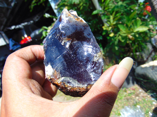 98 gram Rough Raw Indonesian Blue Amber for Healing RBM21