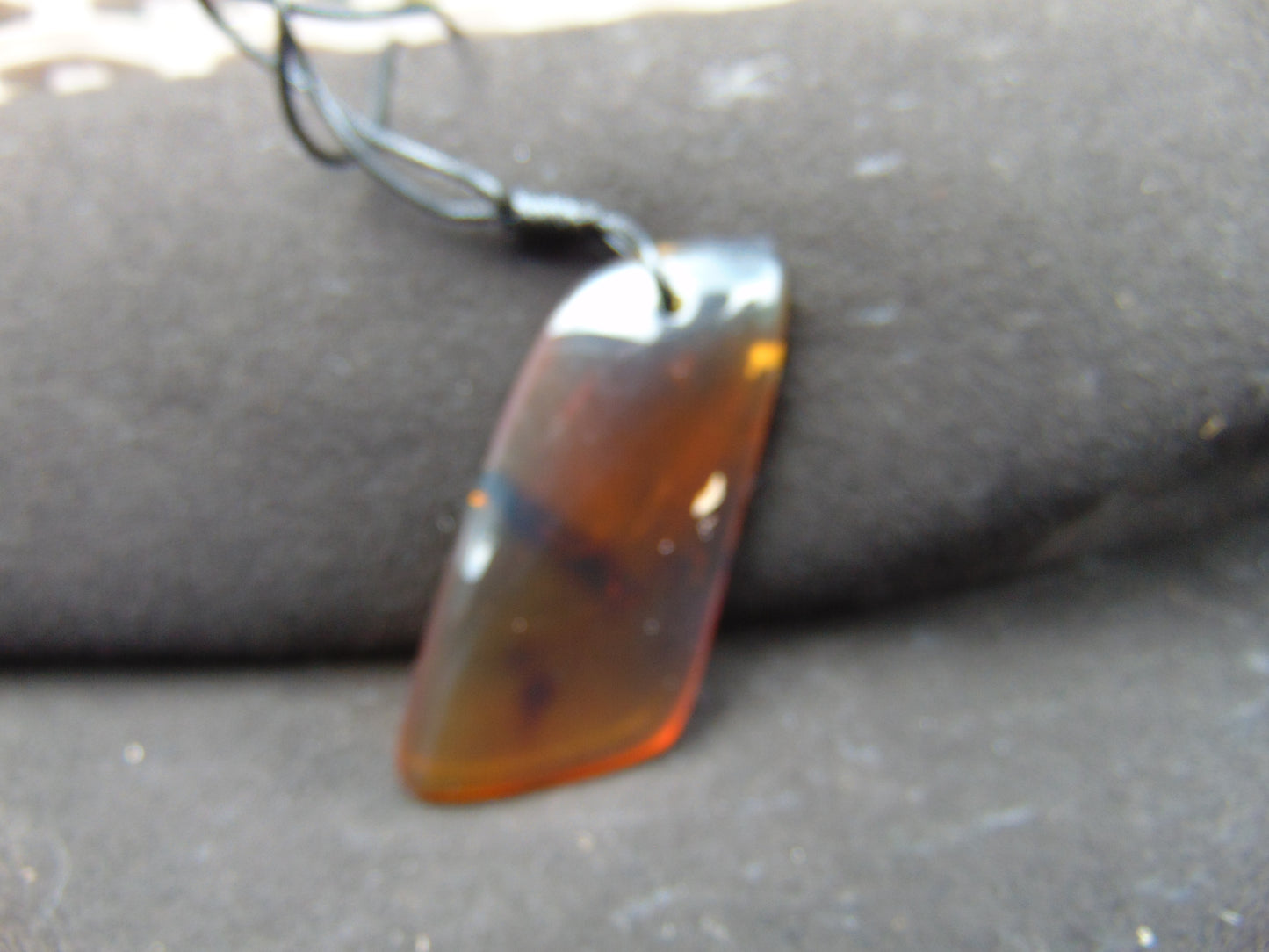 11.08 gr Pendant 56x24 mm Indonesian Amber for Healing Y26