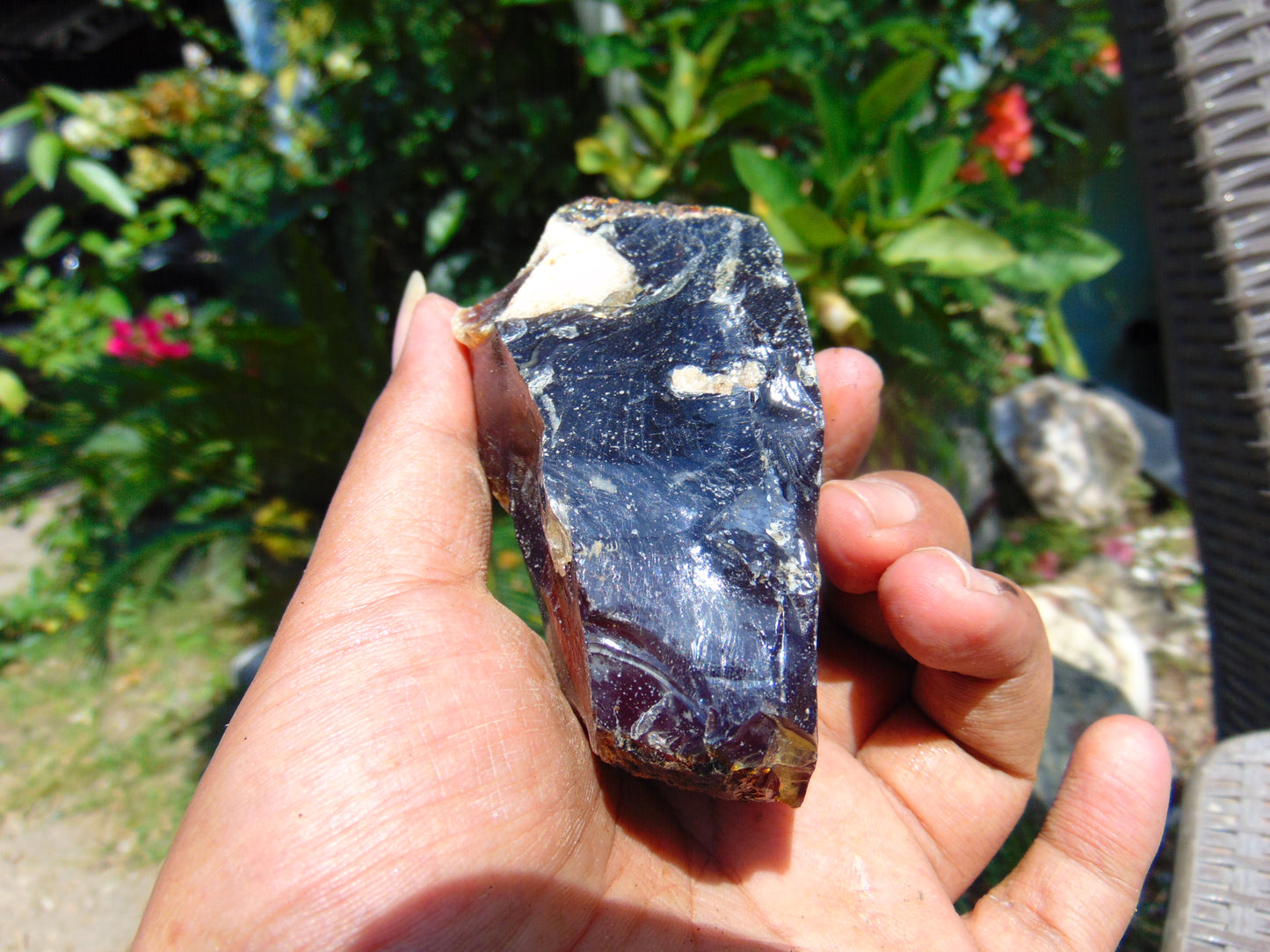 98 gram Rough Raw Indonesian Blue Amber for Healing RBM21