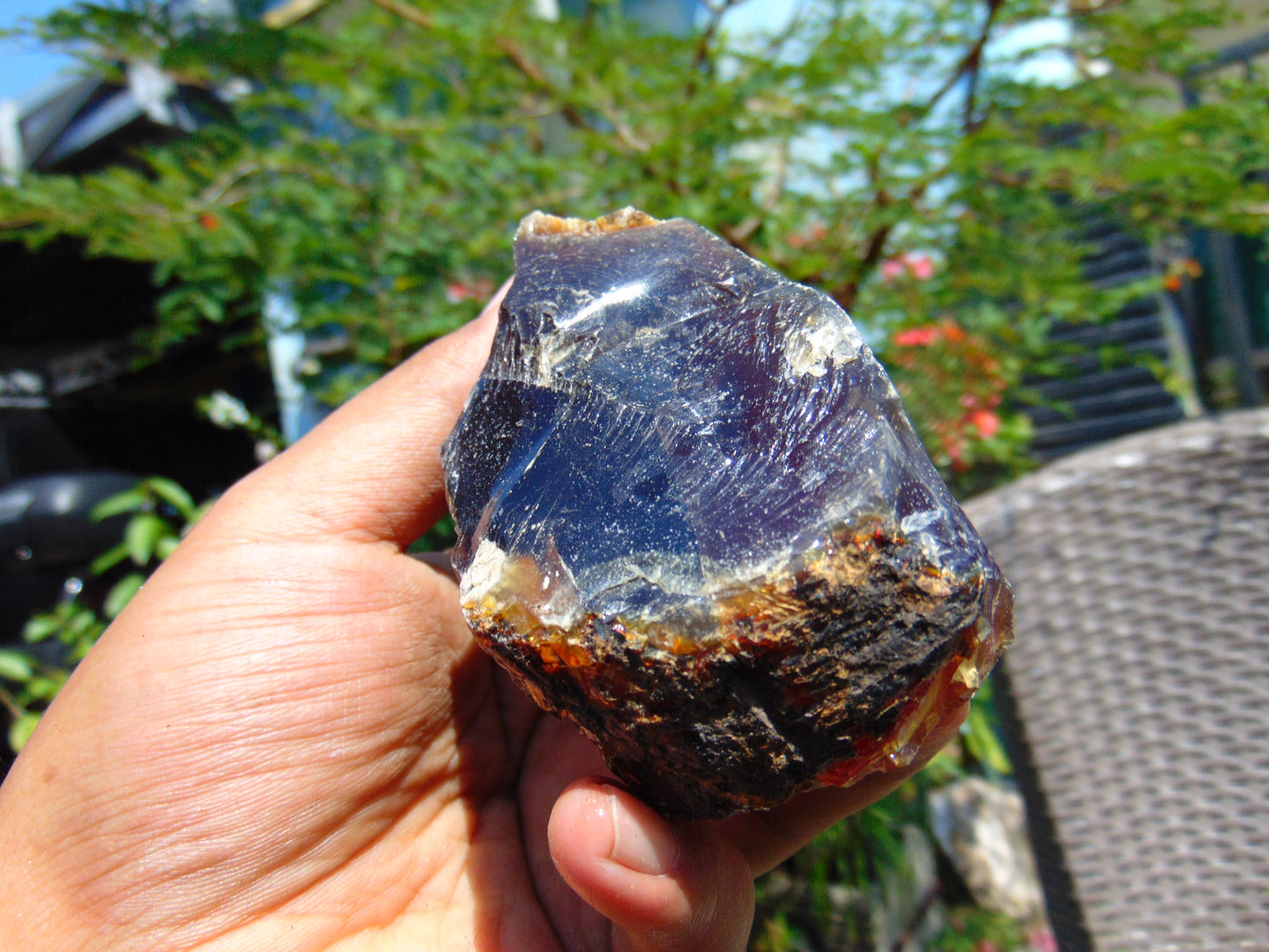 98 gram Rough Raw Indonesian Blue Amber for Healing RBM21