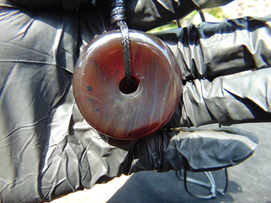 13 gr Donut Pendant Indonesian Amber for Healing 26A40