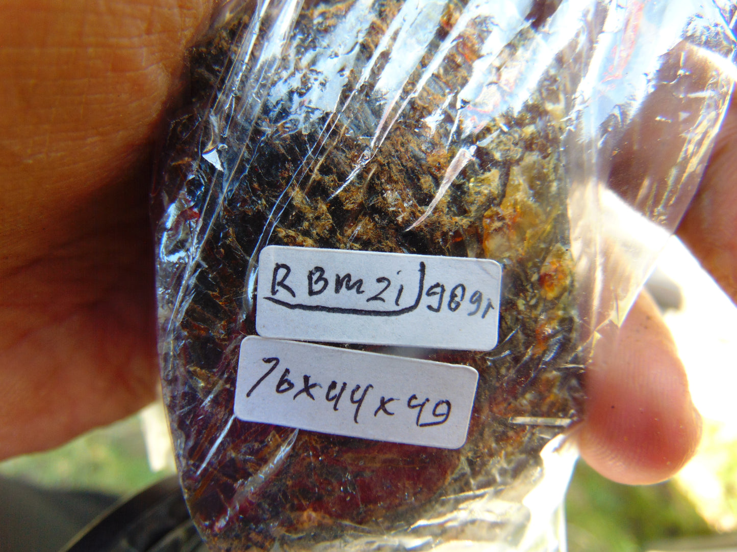 98 gram Rough Raw Indonesian Blue Amber for Healing RBM21