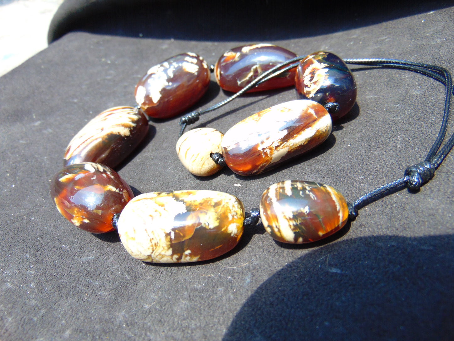 124 gram Small Beads Combination Necklace Indonesian Amber for Healing