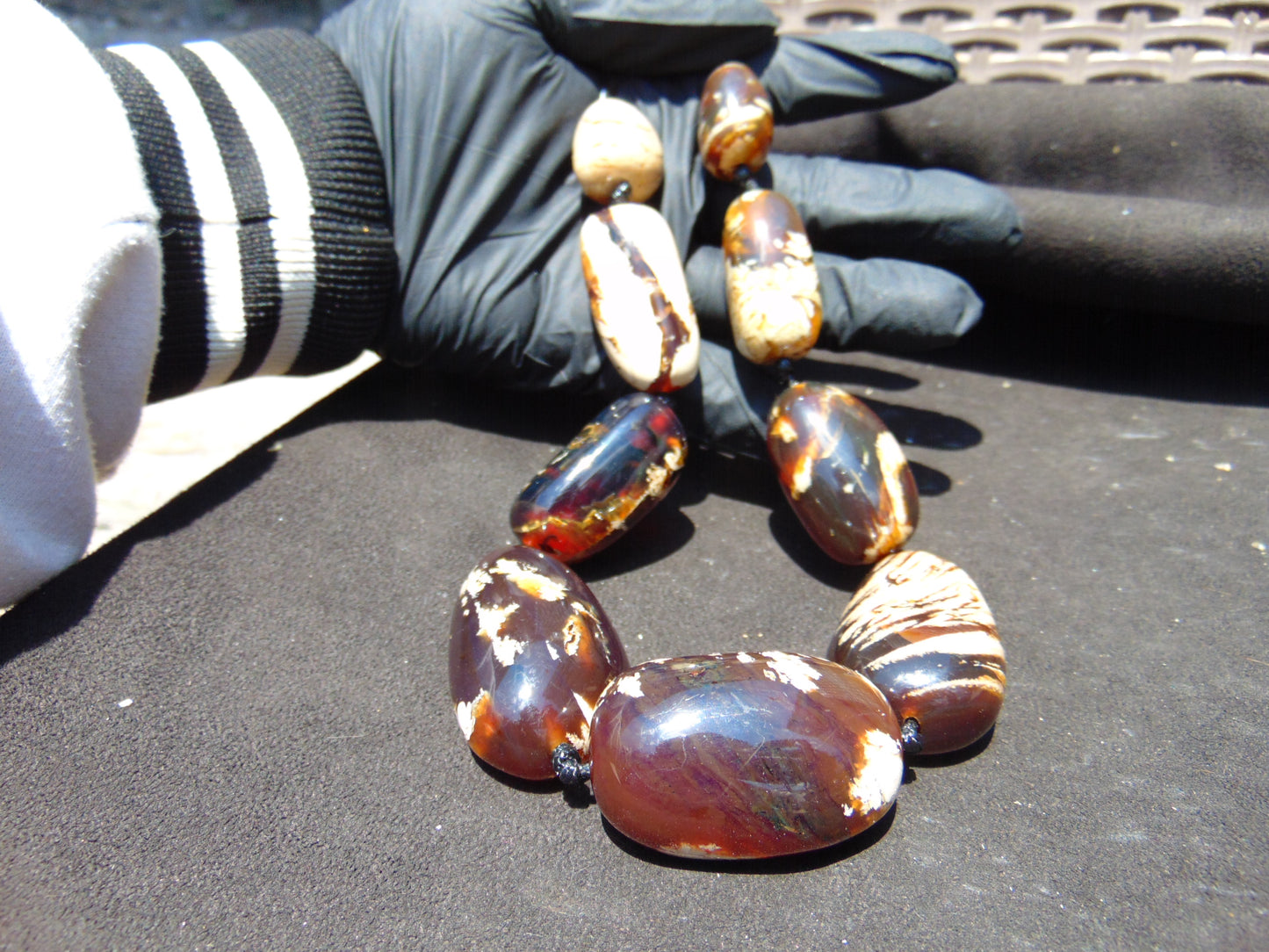 124 gram Small Beads Combination Necklace Indonesian Amber for Healing