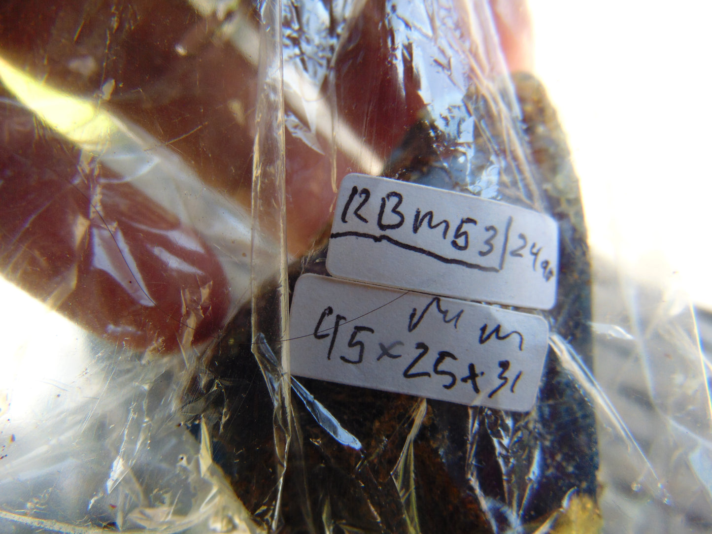 24 gram Rough Raw Indonesian Blue Amber for Healing RBM53