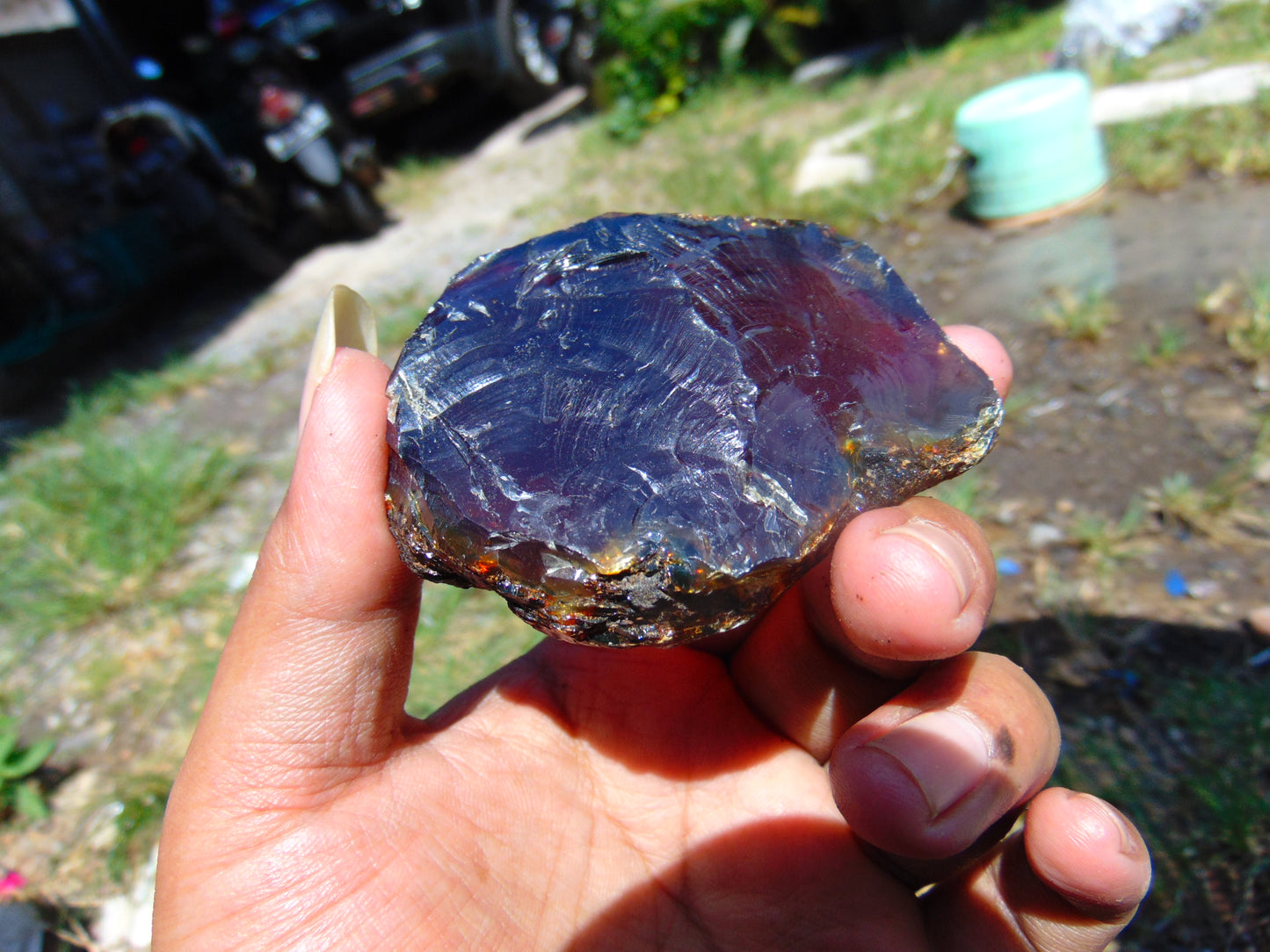 51 gram Rough Raw Indonesian Blue Amber for Healing RBM18