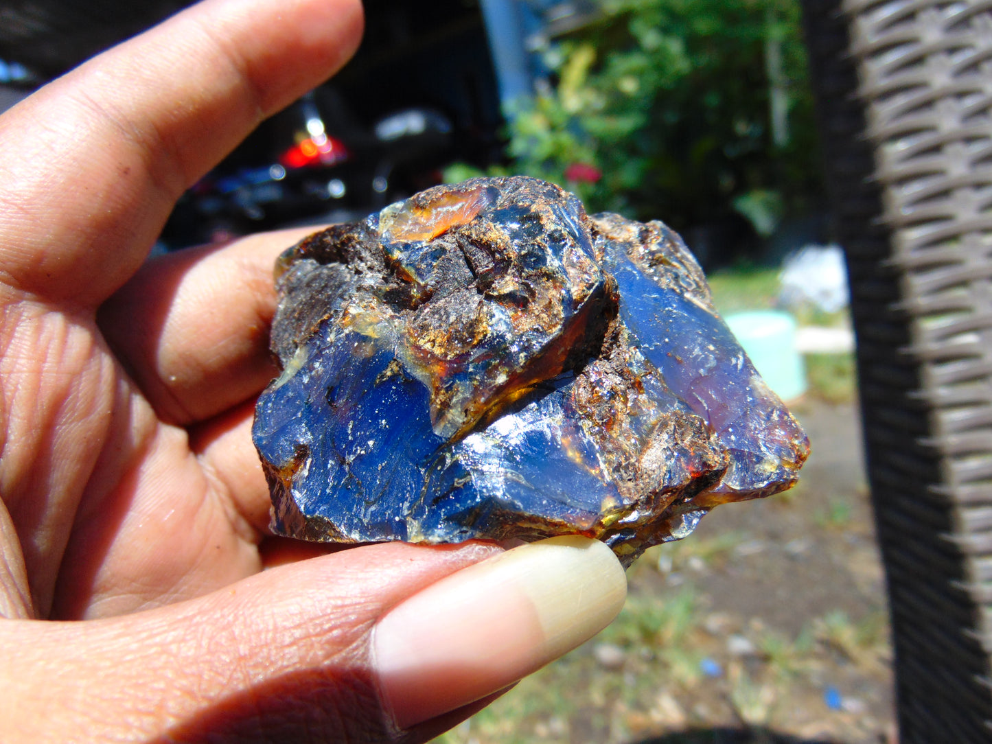 35 gram Rough Raw Indonesian Blue Amber for Healing RBM16