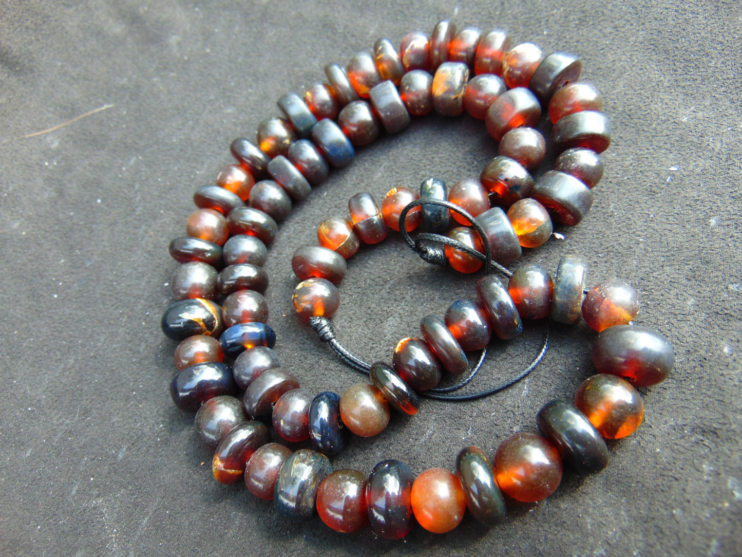59 gram Small Beads Combination Necklace Indonesian Amber for Healing No.7