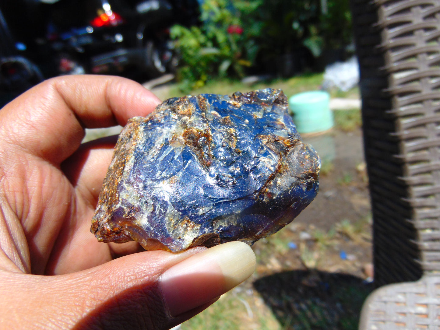 35 gram Rough Raw Indonesian Blue Amber for Healing RBM16