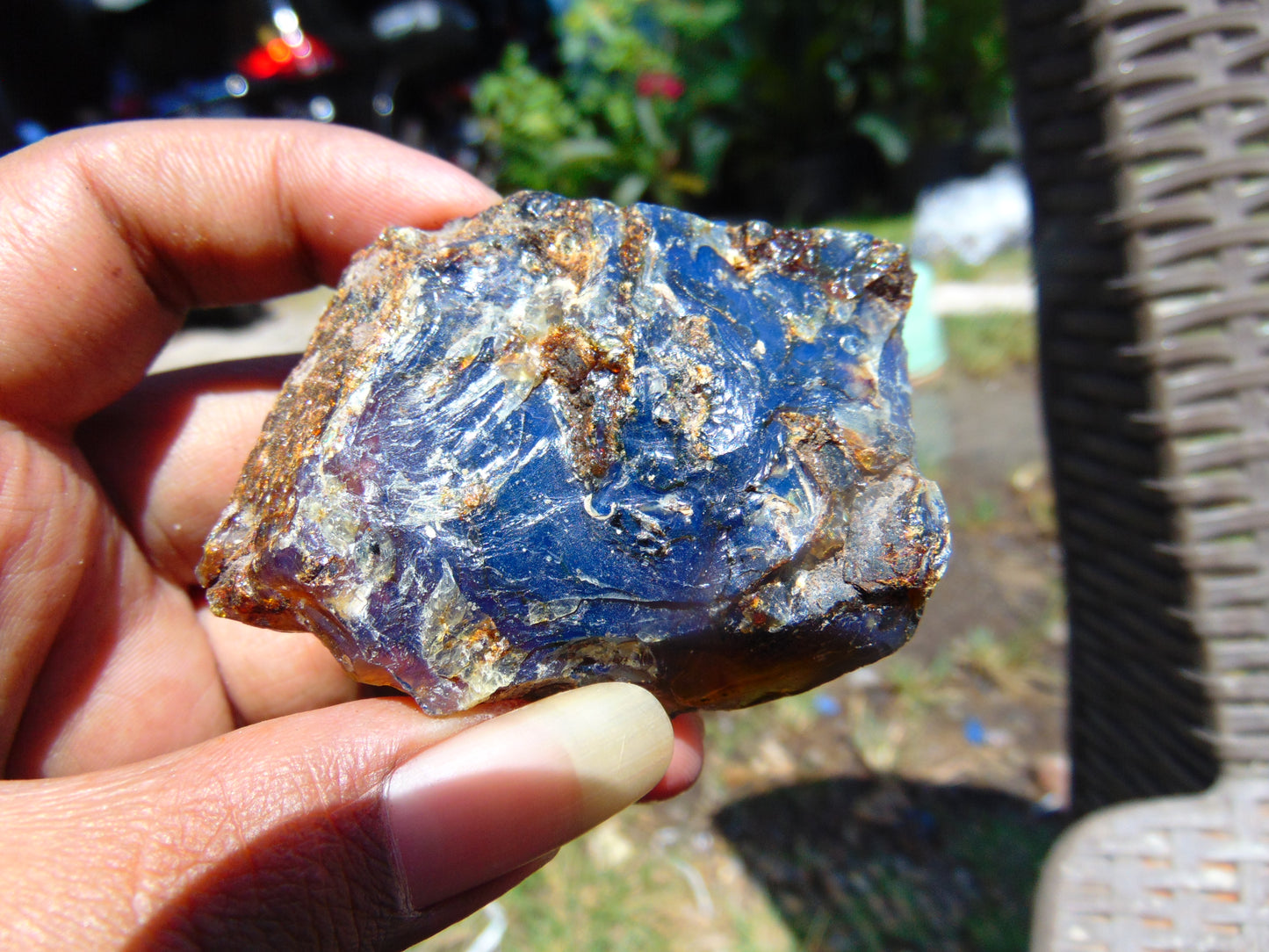 35 gram Rough Raw Indonesian Blue Amber for Healing RBM16