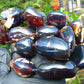 233 gr 13 beads necklace Indonesian Dark Blue Amber for Healing A13k105