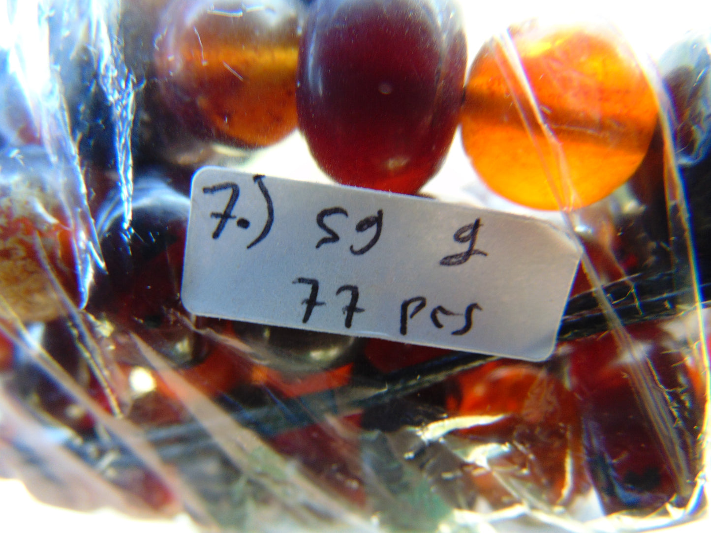 59 gram Small Beads Combination Necklace Indonesian Amber for Healing No.7