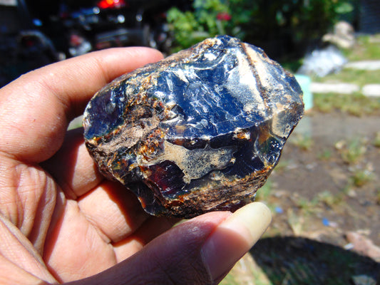 58 gram Rough Raw Indonesian Blue Amber for Healing RBM17