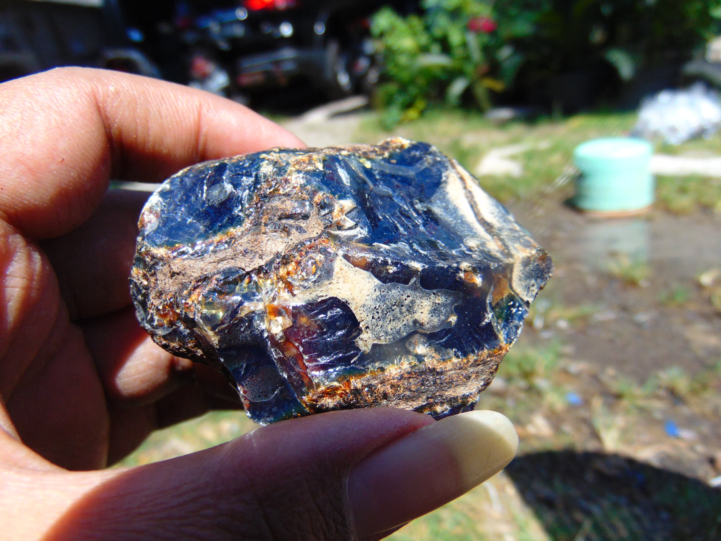 58 gram Rough Raw Indonesian Blue Amber for Healing RBM17