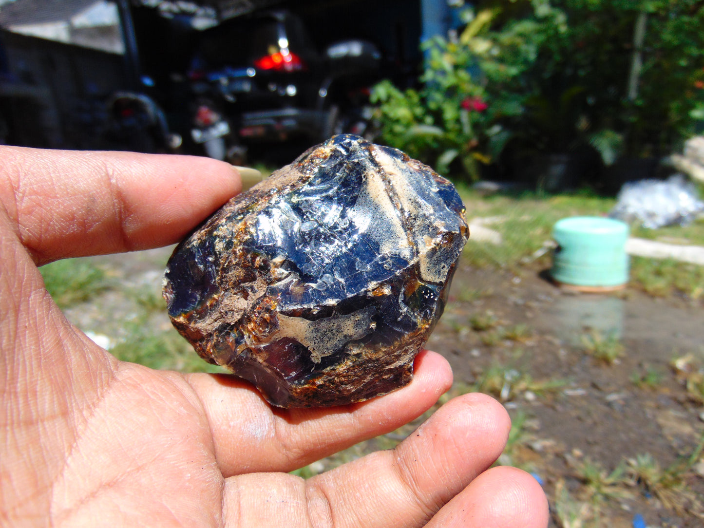 58 gram Rough Raw Indonesian Blue Amber for Healing RBM17