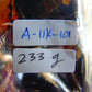 233 gr 11 bds Mushroom Inclusion Indonesian Dark Blue Amber for Healing A11k101
