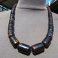 61 gram Small Beads Combination Necklace Indonesian Dark Red Amber for Healing NE223