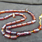77 gr Komboloi Tasbih Rosary 33+2 Beads 12x18 mm Indonesian Yellow Red Bluish Amber for Healing TT45