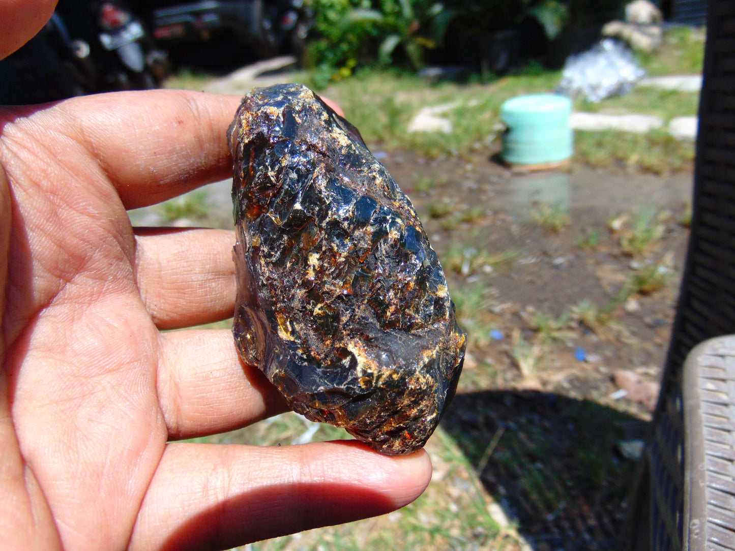 59 gram Rough Raw Indonesian Blue Amber for Healing RBM32