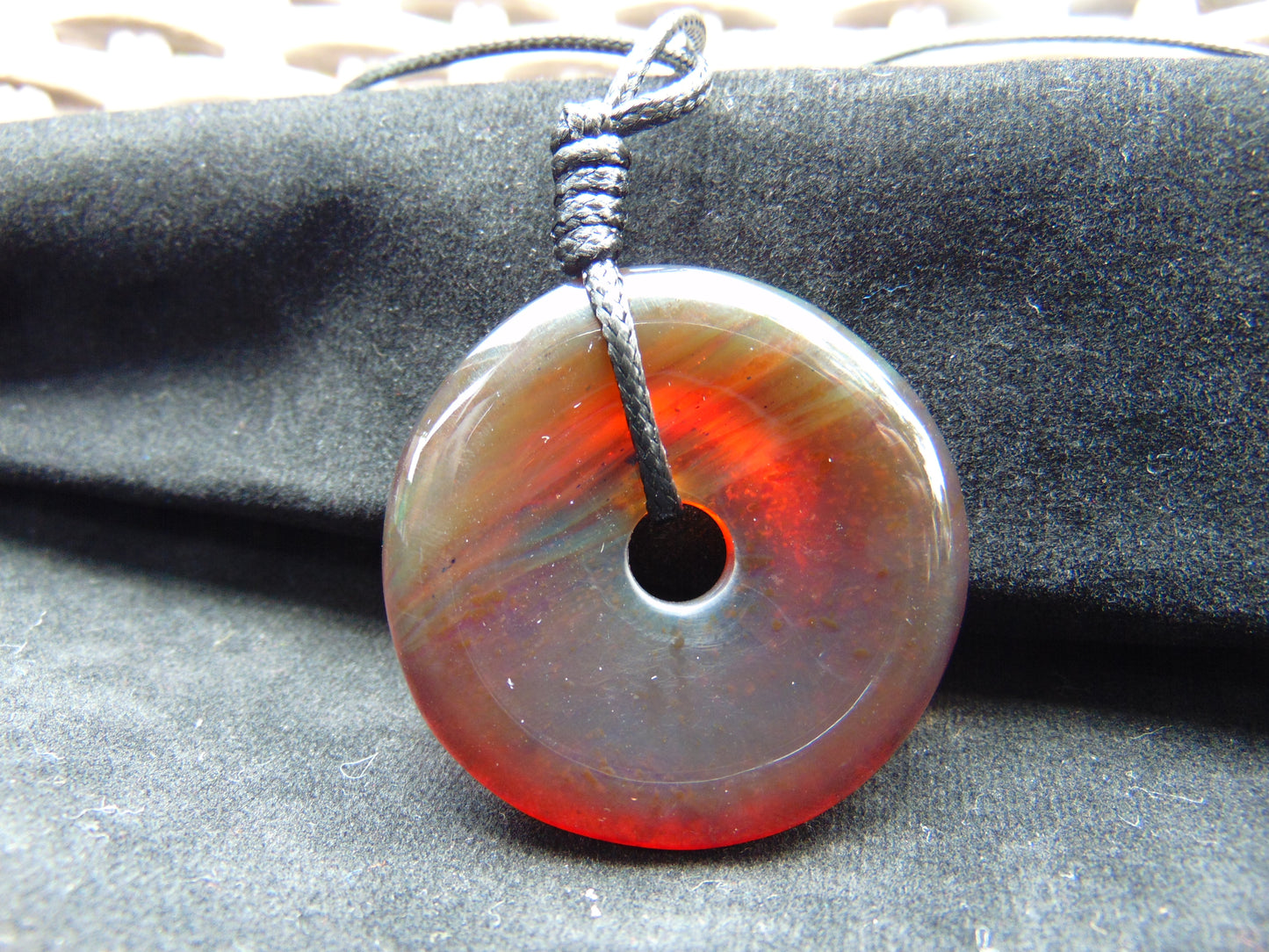10 gr Donut Pendant Indonesian Crsytal Amber for Healing 26A27